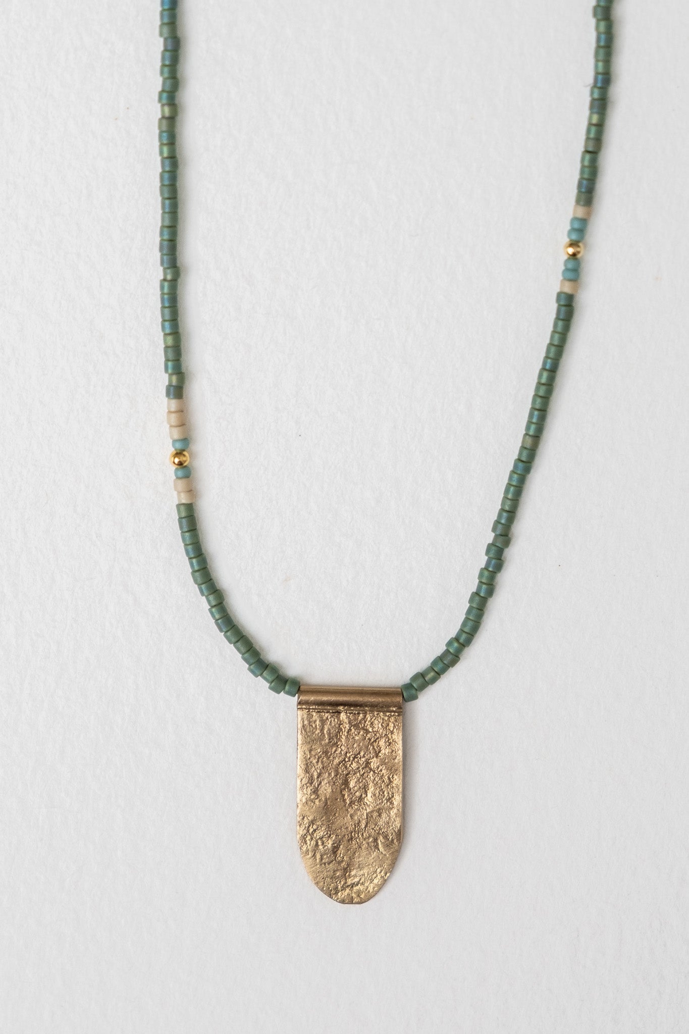 Collar Dije Largo Verde
