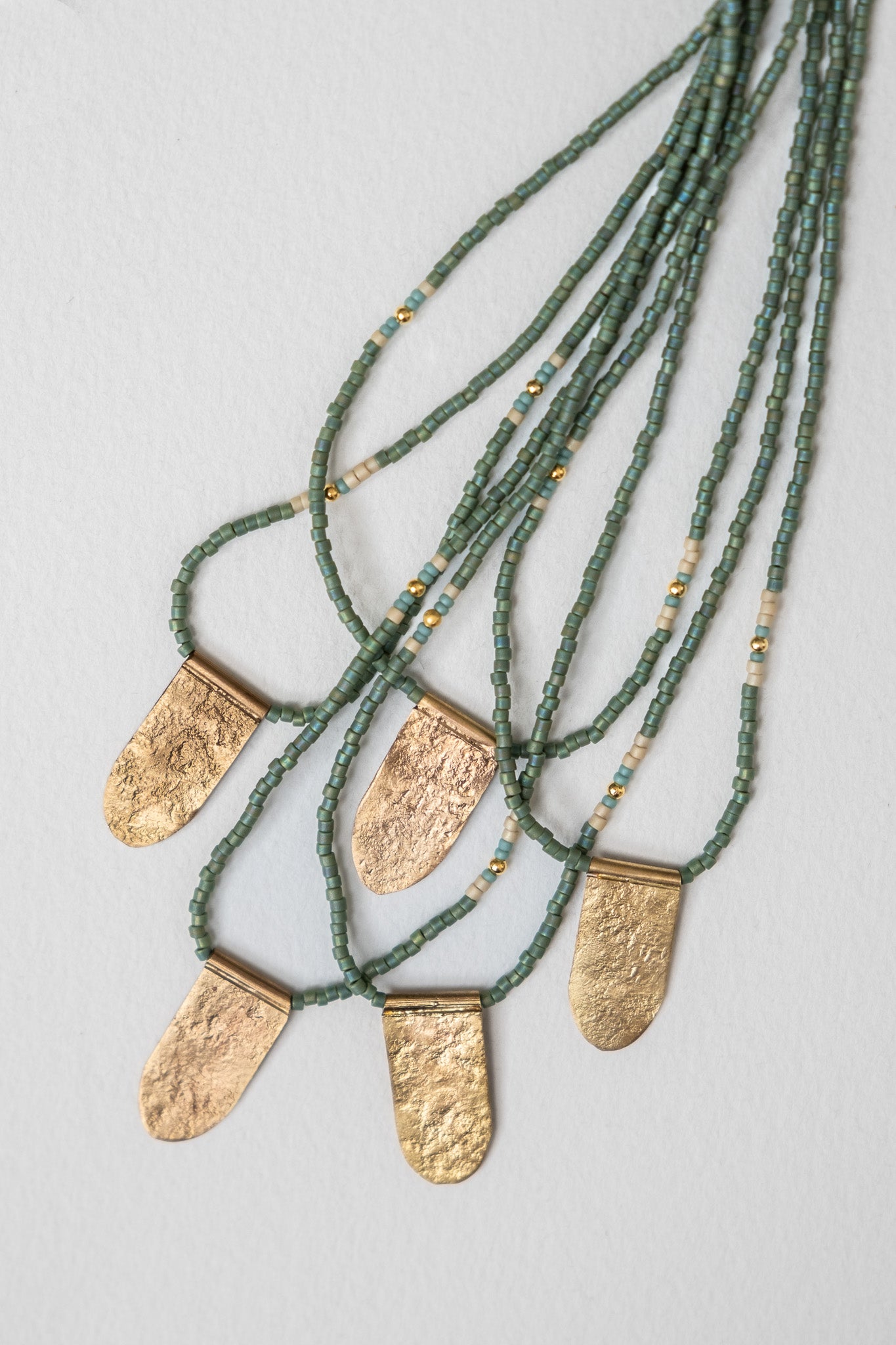 Collar Dije Largo Verde