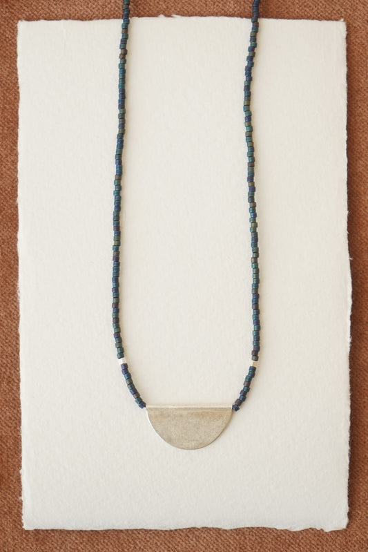 Collar Dije de Plata Petróleo