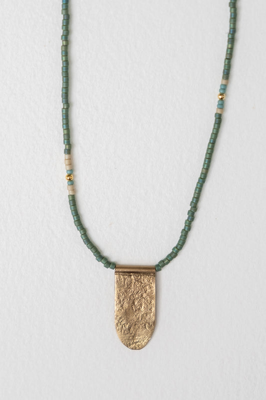 Collar Dije Largo Verde
