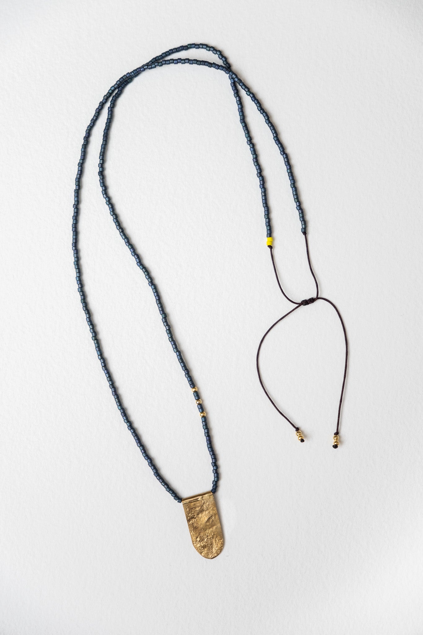 Collar Dije Largo Azul