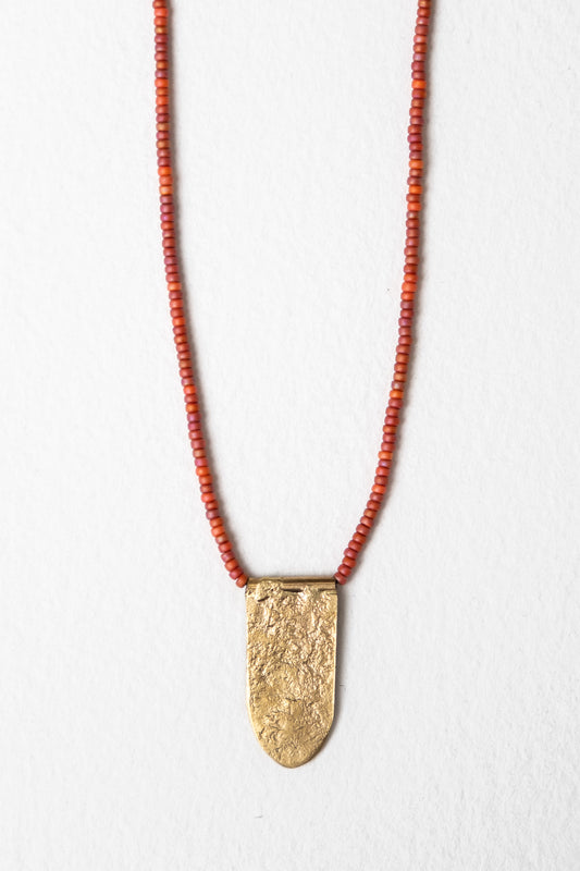 Collar Dije Largo Coral